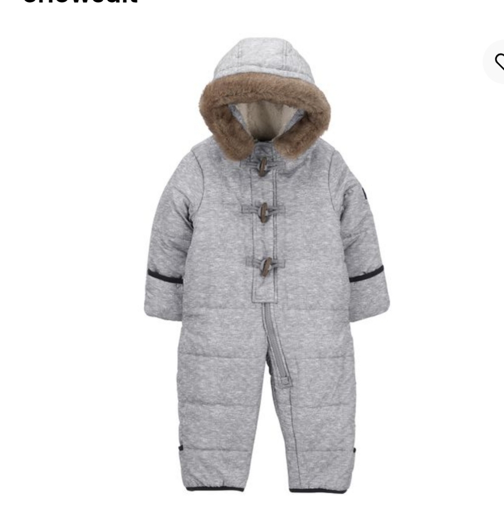 OshKosh B'gosh Gray Fleece Snowsuit